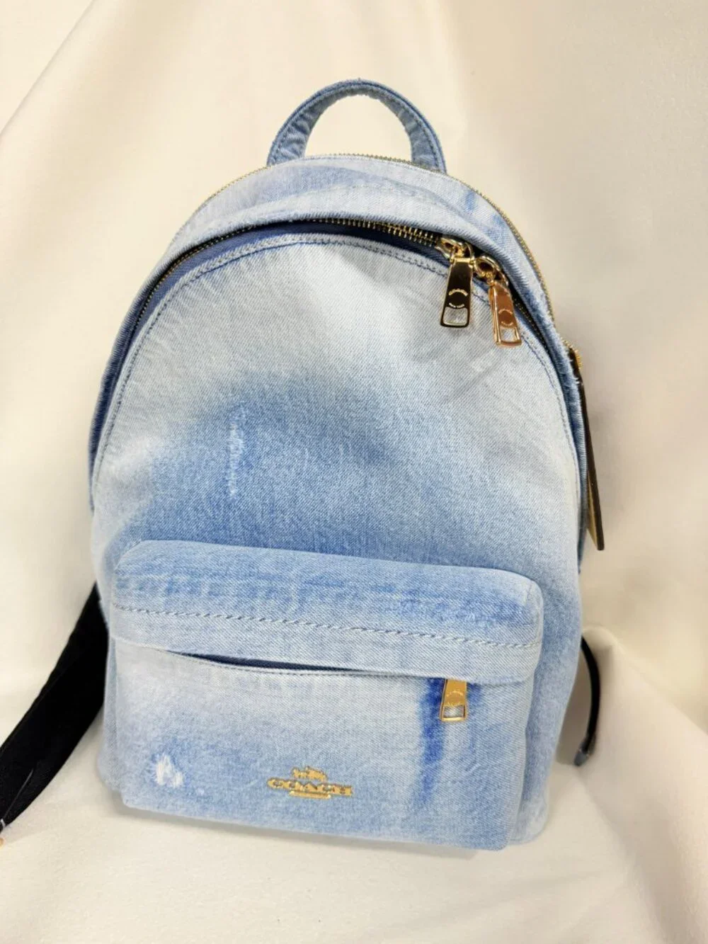 coach Taylor Small Backpack In Loved Denim cef27